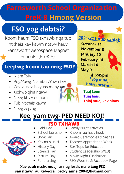 FSO Meeting Dates Hmong